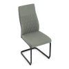 Židle jídelní, zelená látka, černý kov - DCL-X7018 GRN2