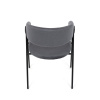 Židle jidelní, šedá látka, černá kovová noha - DCL-X7130 GREY2