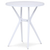 Stůl jídelní, bílý plast - DT-X7007 WT