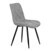 Židle jídelní, stříbrná látka, nohy černý kov - CT-382 SIL2