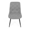 Židle jídelní, stříbrná látka, nohy černý kov - CT-382 SIL2