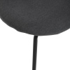 Židle jídelní, šedá látka, nohy černý kov - CT-S8010 GREY2