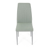 Židle jídelní, zelená látka, šedé kovové nohy - DCL-379 GRN2