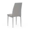 Židle jídelní, lanýžová látka, šedé kovové nohy - DCL-379 LAN2