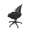 Židle kancelářská, černý MESH a černá látka, plastový kříž, houpací mechanismus. - KA-S424 BK