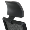 Židle kancelářská, černá MESH síťovina, černá látka, plastový kříž, synchronní mechanismus, kolečka pro tvrdé povrchy - KA-V3329 BK