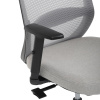Židle kancelářská, šedá MESH síťovina, šedá látka, plastový kříž, synchronní mechanismus, kolečka pro tvrdé povrchy - KA-V3329 GREY