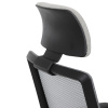 Židle kancelářská, šedá MESH síťovina, šedá látka, plastový kříž, synchronní mechanismus, kolečka pro tvrdé povrchy - KA-V3329 GREY