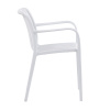 Židle jídelní, stohovatelná, bílý plast - CT-X7029 WT