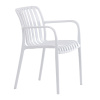 Židle jídelní, stohovatelná, bílý plast - CT-X7029 WT
