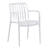 Židle jídelní, stohovatelná, bílý plast - CT-X7029 WT