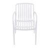 Židle jídelní, stohovatelná, bílý plast - CT-X7029 WT