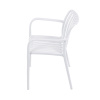 Židle jídelní, stohovatelná, bílý plast - CT-X7029 WT