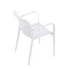Židle jídelní, stohovatelná, bílý plast - CT-X7029 WT