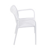 Židle jídelní, stohovatelná, bílý plast - CT-X7029 WT
