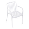 Židle jídelní, stohovatelná, bílý plast - CT-X7029 WT