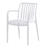 Židle jídelní, stohovatelná, bílý plast - CT-X7029 WT