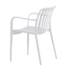 Židle jídelní, stohovatelná, bílý plast - CT-X7029 WT