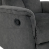 Křeslo polohovací, manuální polohování, šedá látka, houpací mechanismus - TV-S8449 GREY2