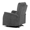 Křeslo polohovací, manuální polohování, šedá látka, houpací mechanismus - TV-S8449 GREY2