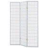 Paraván dřevěný 3 dílný, masiv smrk, bílá netkaná textilie, bílý matný lak - EF-E803 WT