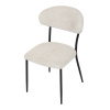 Židle jídelní, krémová látka, černé kovové nohy. - CT-W1021 CRM2