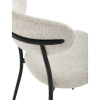 Židle jídelní, krémová látka, černé kovové nohy. - CT-W1021 CRM2