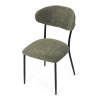 Židle jídelní, zelená látka, černé kovové nohy. - CT-W1021 GRN2