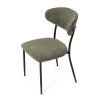 Židle jídelní, zelená látka, černé kovové nohy. - CT-W1021 GRN2
