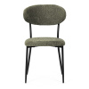 Židle jídelní, zelená látka, černé kovové nohy. - CT-W1021 GRN2