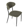 Židle jídelní, zelená látka, černé kovové nohy. - CT-W1021 GRN2