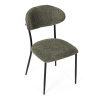 Židle jídelní, zelená látka, černé kovové nohy. - CT-W1021 GRN2