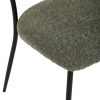 Židle jídelní, zelená látka, černé kovové nohy. - CT-W1021 GRN2