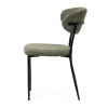 Židle jídelní, zelená látka, černé kovové nohy. - CT-W1021 GRN2