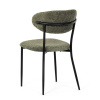 Židle jídelní, zelená látka, černé kovové nohy. - CT-W1021 GRN2
