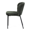 Židle jídelní, zelená látka, černé kovové nohy. - CT-W1077 GRN2