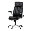 Křeslo kancelářské, černá ekokůže, houpací mechanismus - KA-F1218 BK