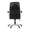 Křeslo kancelářské, černá ekokůže, houpací mechanismus - KA-F1218 BK