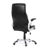 Křeslo kancelářské, černá ekokůže, houpací mechanismus - KA-F1218 BK