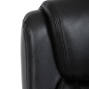 Křeslo kancelářské, černá ekokůže, chromový kříž, houpací mechanismus, nosnost 150kg - KA-F1385 BK