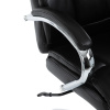 Křeslo kancelářské, černá ekokůže, chromový kříž, houpací mechanismus, nosnost 150kg - KA-F1385 BK