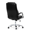 Křeslo kancelářské, černá ekokůže, chromový kříž, houpací mechanismus, nosnost 150kg - KA-F1385 BK