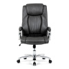 Křeslo kancelářské, šedá ekokůže, chromový kříž, houpací mechanismus, nosnost 150kg - KA-F1385 GREY
