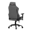 Herní křeslo, šedá látka, houpací mechanismus, polohování opěradla 90°-180°, 3D područky, polštáře z paměťové pěny, nosn - KA-F12 GREY2