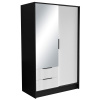 Šatní skříň se zrcadly Norel 100  W-NOR-100-BW