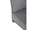 Židle jídelní, taštičkové pružiny v sedáku, madlo na opěráku, světle šedá látka, černý kov - DCL-P3107 SIL2