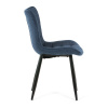 Židle jídelní, modrá látka, černé kovové nohy - HC-462 BLUE2