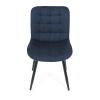 Židle jídelní, modrá látka, černé kovové nohy - HC-462 BLUE2