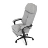 Kancelářské křeslo, světle šedá látka, synchronní mechanismus, podnožka - KA-F1251 SIL2