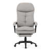 Kancelářské křeslo, světle šedá látka, synchronní mechanismus, podnožka - KA-F1251 SIL2